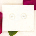 Sweet White Flower Studs