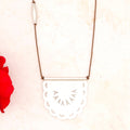 Silver "Papel Picado" Talisman Necklace