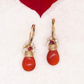 Carnelian Fringe Earrings - River Song Jewelry