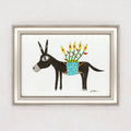 Donkey with Lilies Fine Art Print - River Song Jewelry