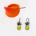 Green African Quartz Fringe Earrings - River Song Jewelry