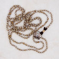 Knotted Antique Silvery Pearl Necklace - River Song Jewelry