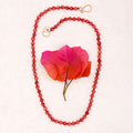 Knotted Italian Pink Coral Necklace - River Song Jewelry