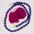 Knotted Lapis Necklace - River Song Jewelry