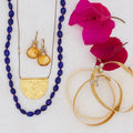 Knotted Lapis Necklace - River Song Jewelry