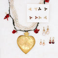 Regal Garnet Fringe Earrings - River Song Jewelry