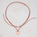 Rosey Large Heart Milagro Necklace - River Song Jewelry