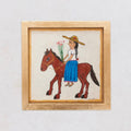 Woman on Horse Painting - River Song Jewelry